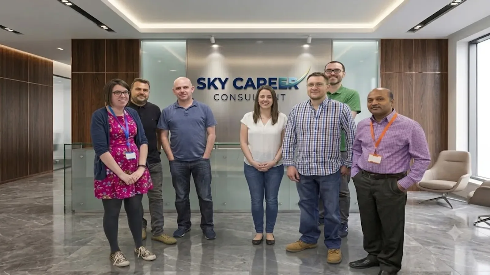 The Sky Career Consultants team at their UK office